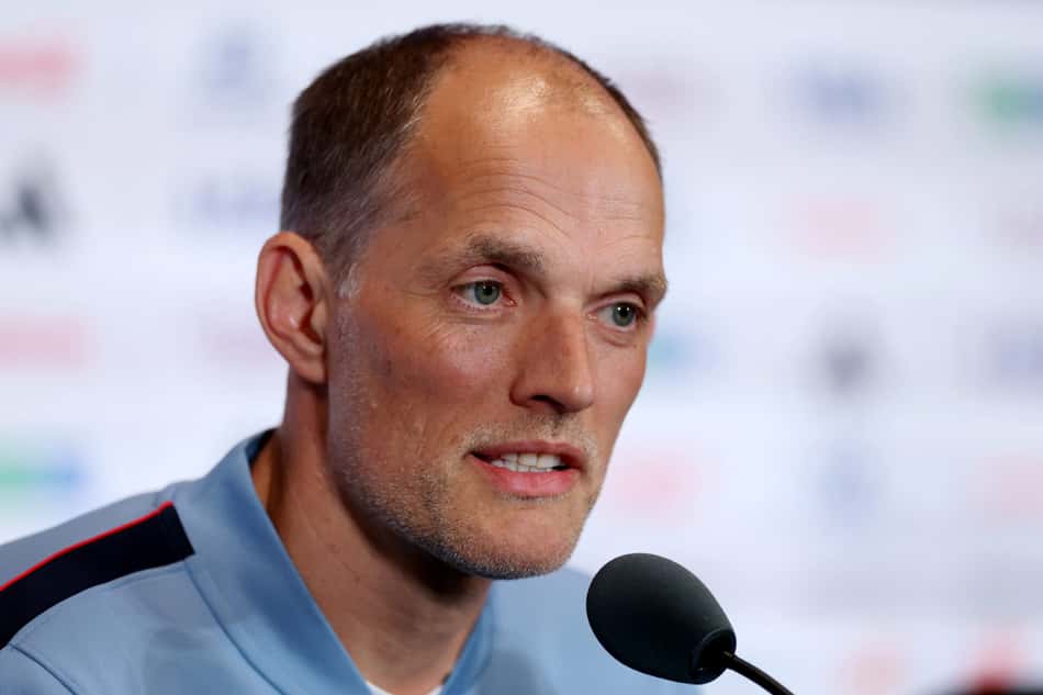 Thomas Tuchel em coletiva de imprensa antes de França x Inglaterra pela Copa do Mundo