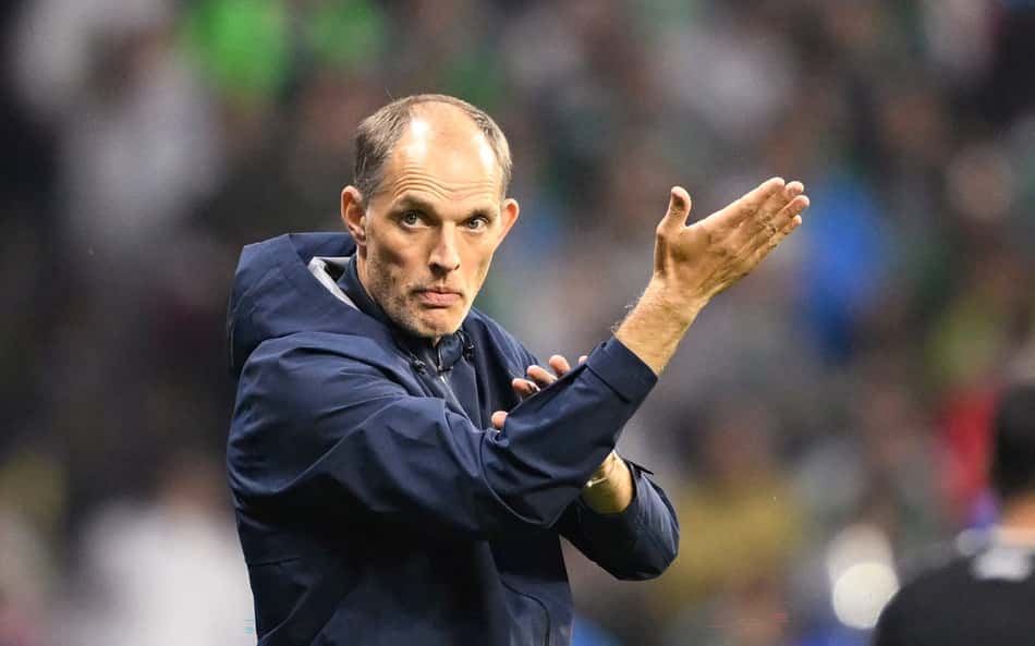 Thomas Tuchel em México 2x3 Inglaterra pela Copa do Mundo de 2026