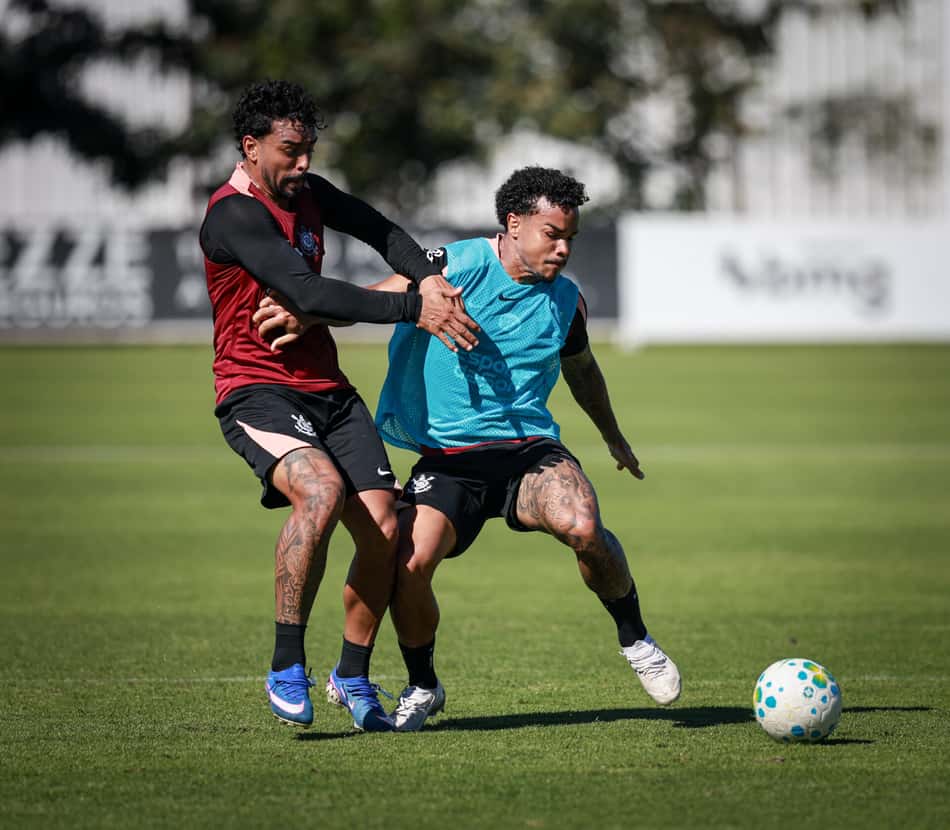 Treino do Corinthians nesta quarta-feira. (Foto: Rodrigo Gazzanel/Agência Corinthians)