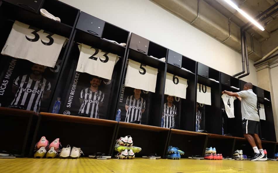 Vestiário do Botafogo no Mineirão