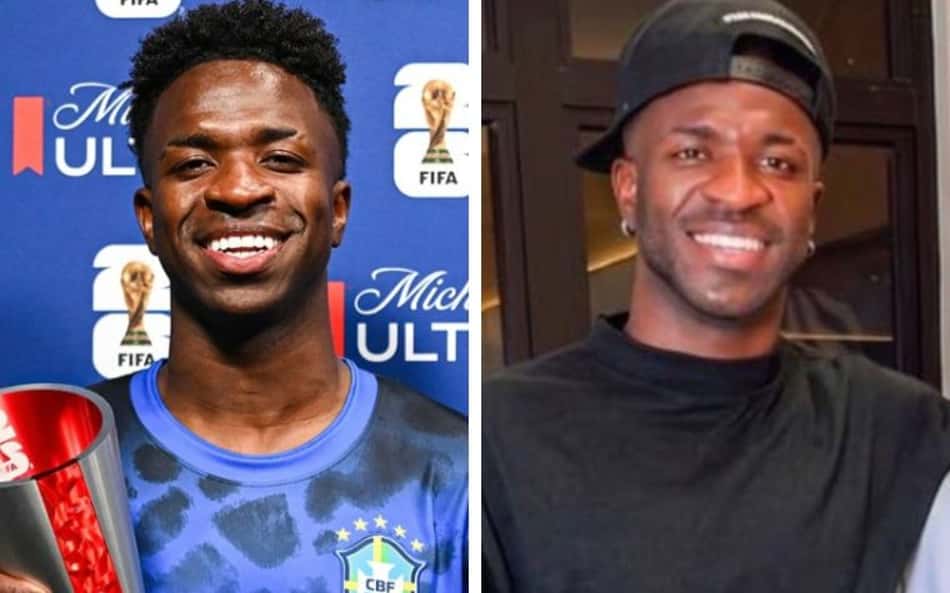 Antes e depois de Vini Jr