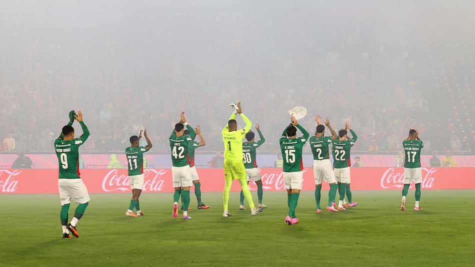 O time do Palmeiras, em jogo contra a equipe do Cerro Porteño, durante partida válida pelas oitavas de final, volta da Conmebol Libertadores - (Foto: Cesar Greco/Palmeiras/by Canon)
