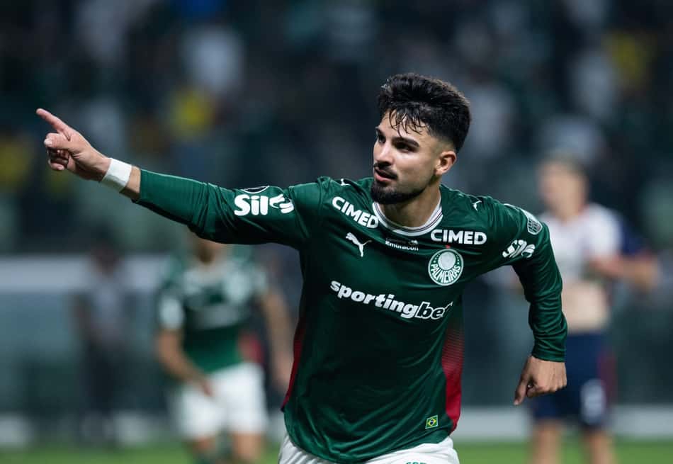 Flaco López marcou o gol do Palmeiras contra o Cerro Porteño