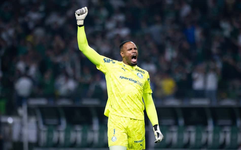 Carlos Miguel durante Palmeiras x Cerro Porteño