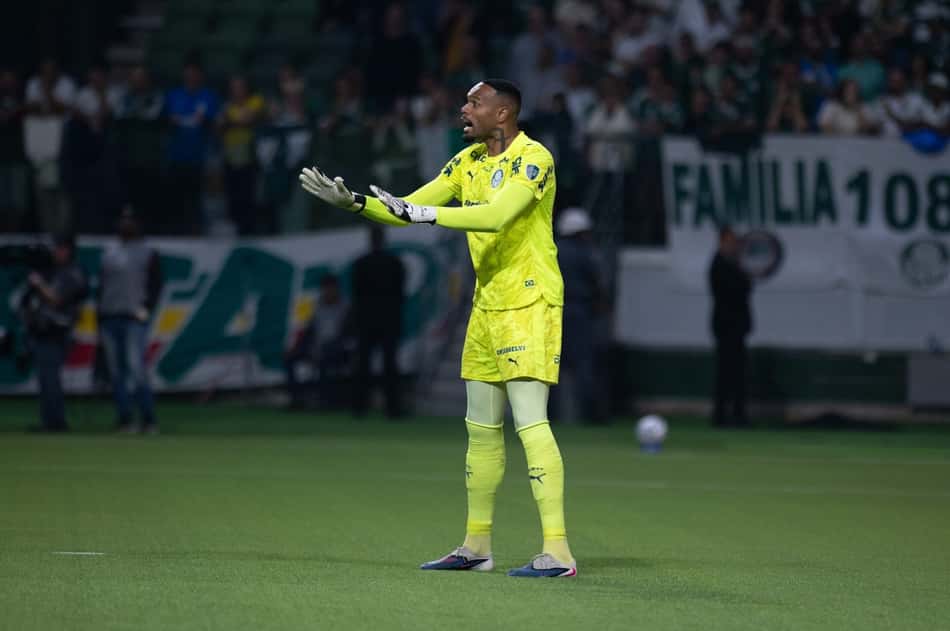 Carlos Miguel durante Palmeiras x Cerro Porteño