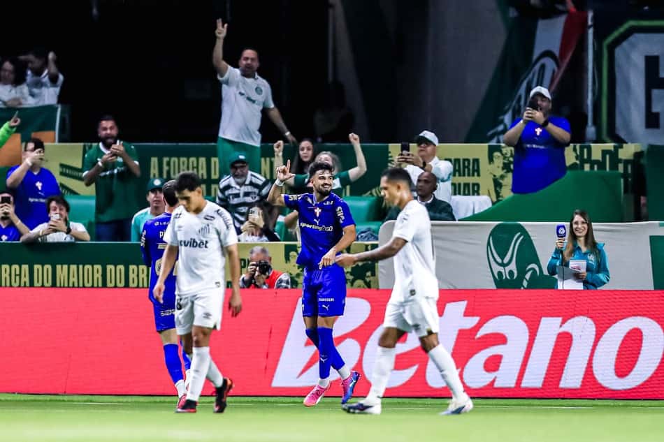 Partida entre Palmeiras e Santos,, válida pela partida de ida das quartas da Copa do Brasil
