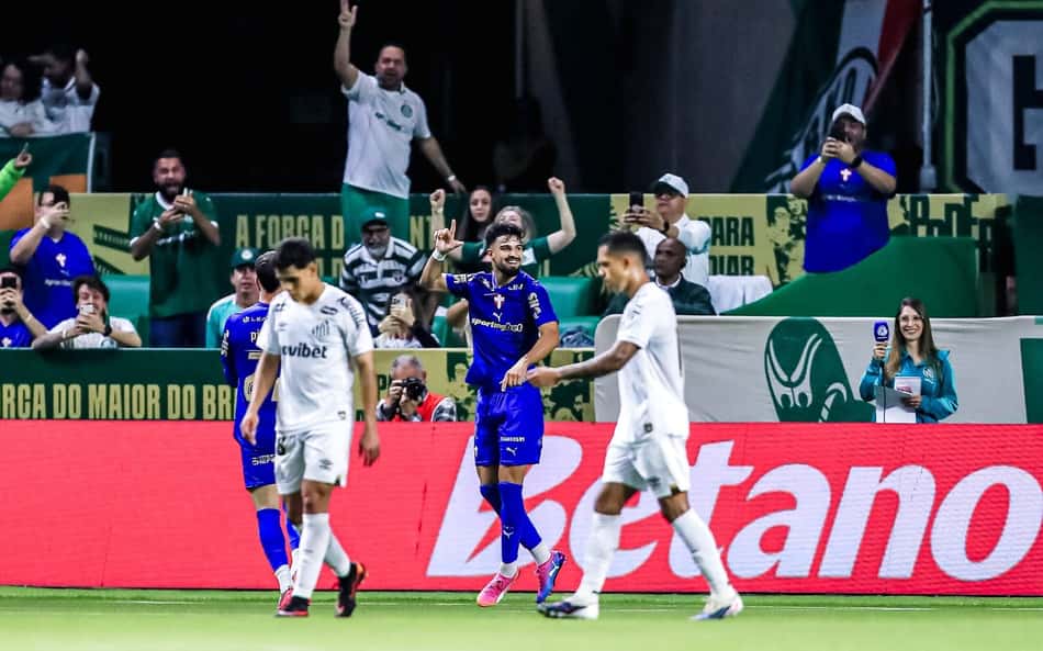 Partida entre Palmeiras e Santos,, válida pela partida de ida das quartas da Copa do Brasil