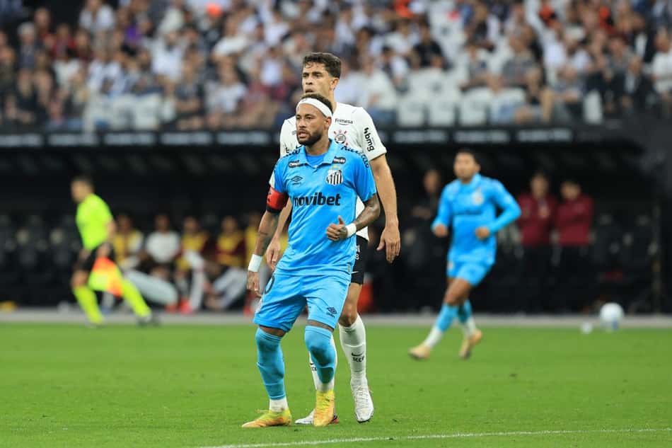 Neymar em Corinthians x Santos
