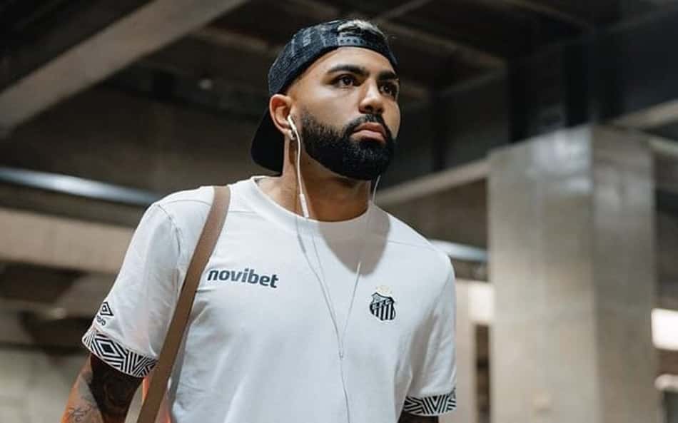 Gabriel Barbosa durante viagem do Santos pela Copa do Brasil. (Foto: Raul Baretta/ Santos FC)