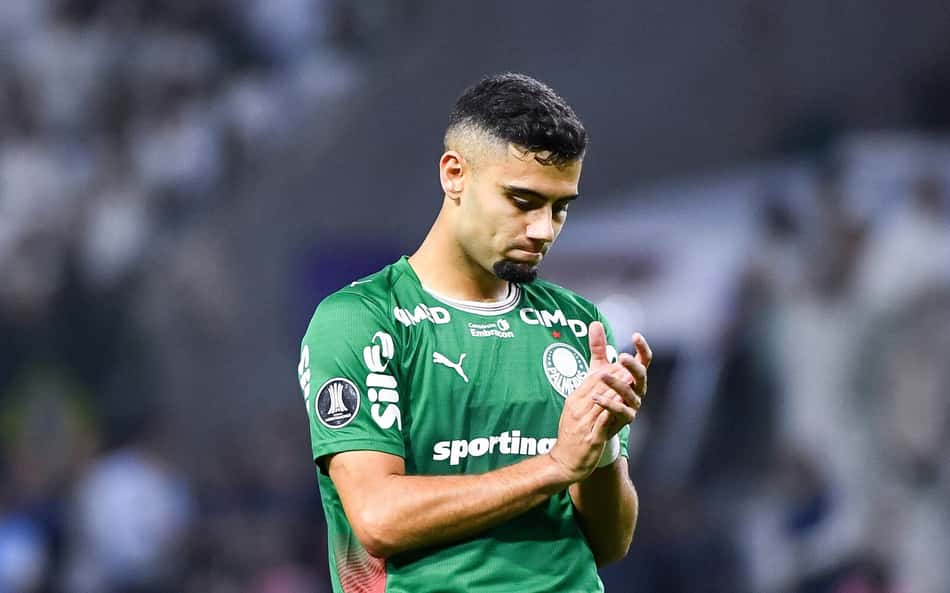Andreas Pereira, do Palmeiras, cabisbaixo