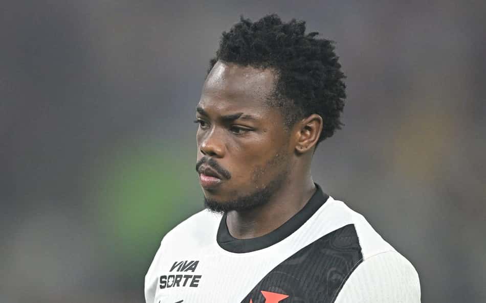 Andrés Gómez, do Vasco, em partida da Copa do Brasil