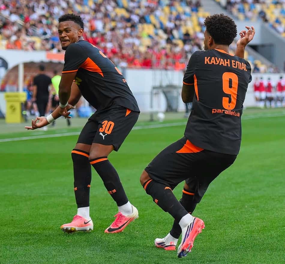 Alisson santana pelo Shakhtar (reprodução Shakhtar)
