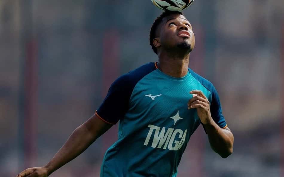 Ansu Fati em treino no Monaco