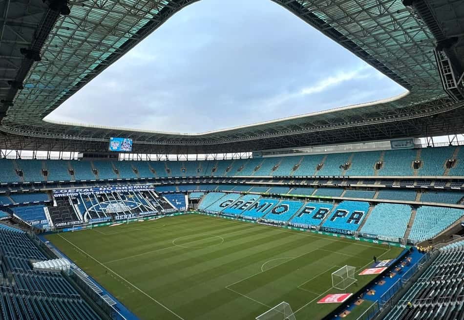 Arena do Grêmio é palco do duelo entre Grêmio e Mirassol
