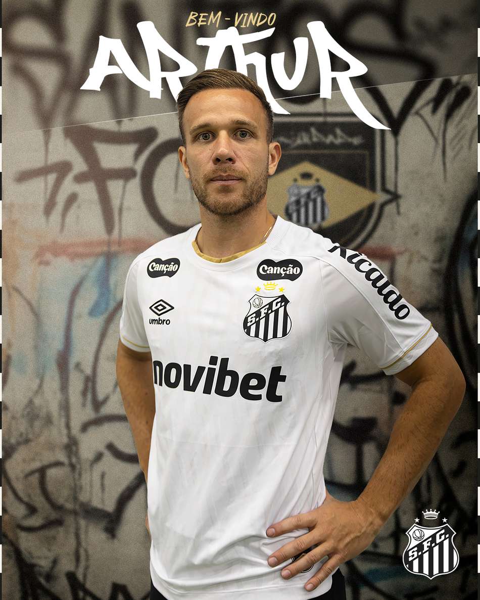 Arthur anunciado pelo Santos.
