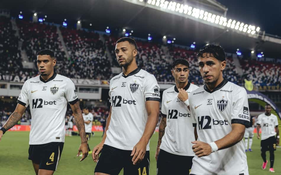 Atletas do Galo contra o Remo (Foto: Pedro Souza / Atlético)