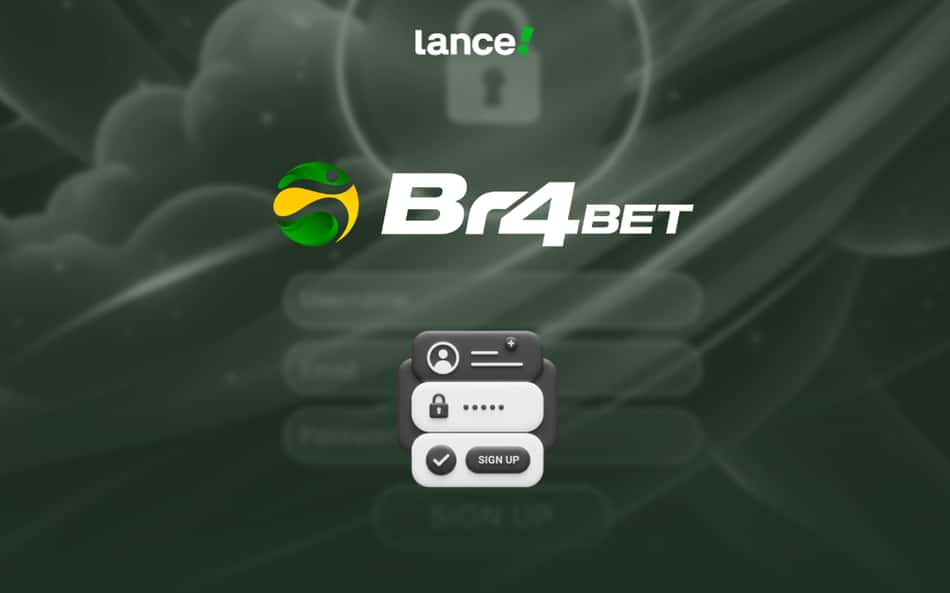 Imagem destaque do texto: BR4BET cadastro: como se registrar na plataforma – com logo da marca