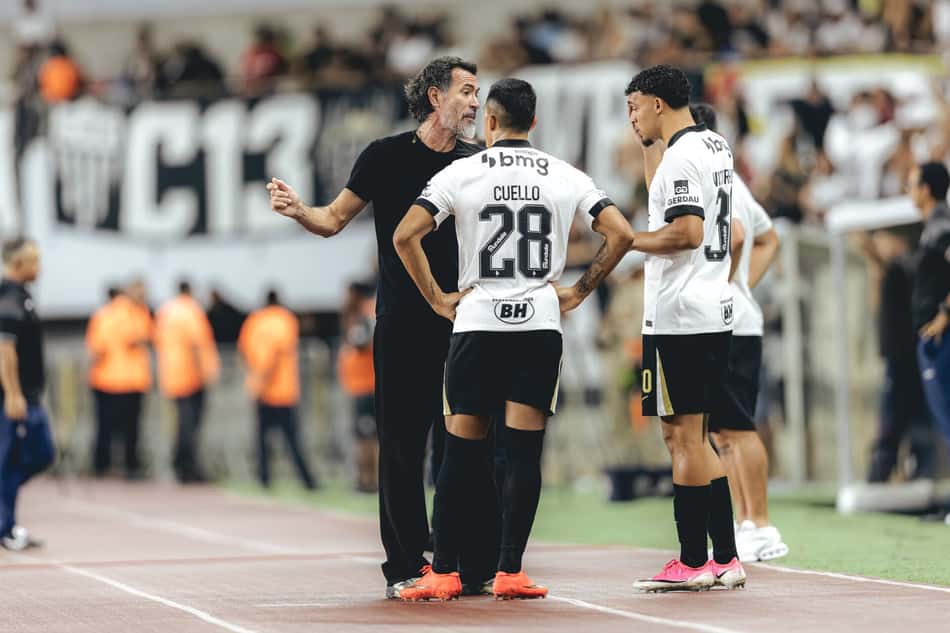 Barba Domínguez em Remo x Atlético (Foto: Pedro Souza / Atlético)