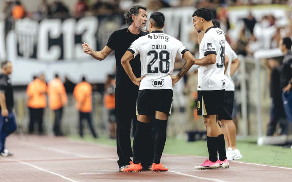 Barba Domínguez em Remo x Atlético (Foto: Pedro Souza / Atlético)