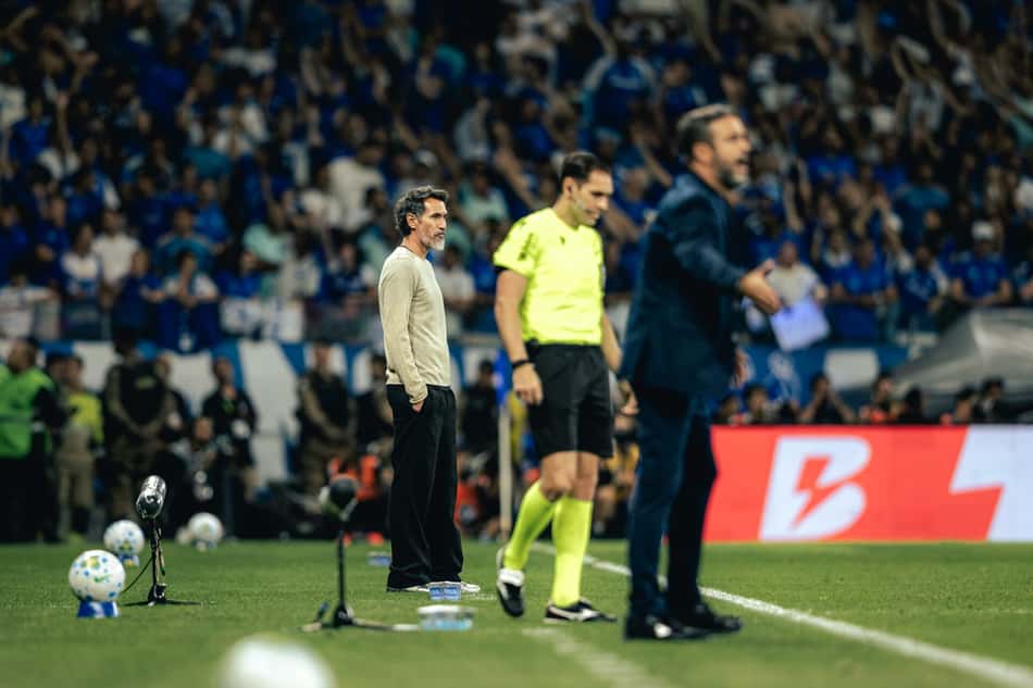 Domínguez no clássico contra o Cruzeiro (Foto: Pedro Souza / Atlético)