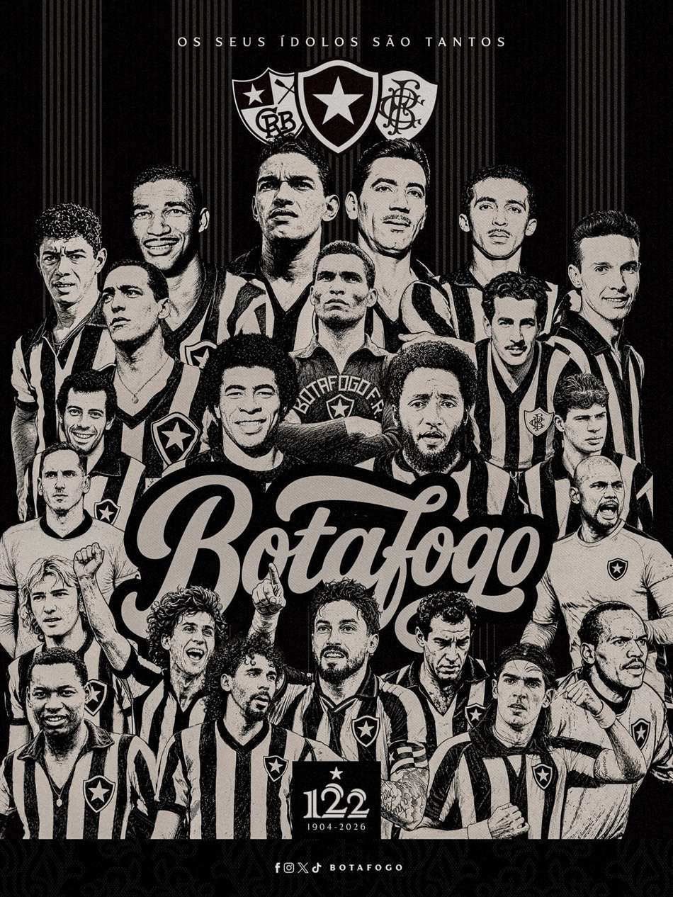 Botafogo comemora 122 anos da fundação de seu futebol