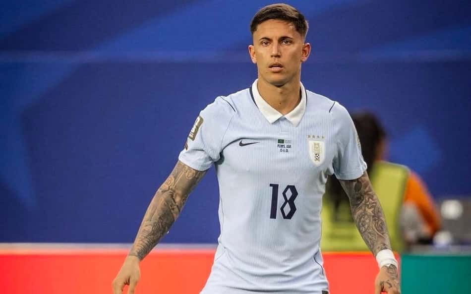 Brian Rodríguez pelo Uruguai na Copa do Mundo