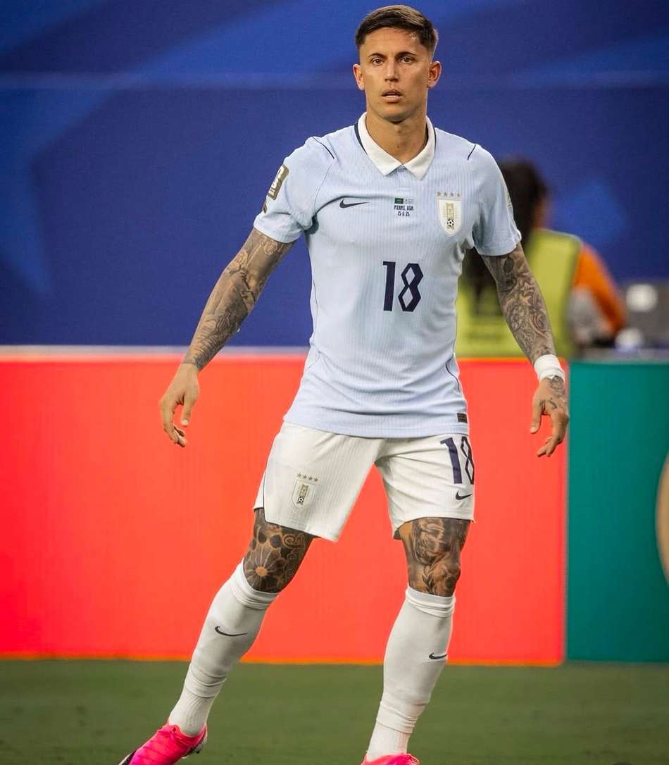Brian Rodríguez pelo Uruguai na Copa do Mundo