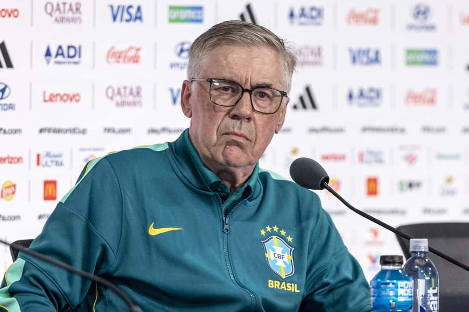 Carlo Ancelotti em entrevista coletiva durante a Copa do Mundo