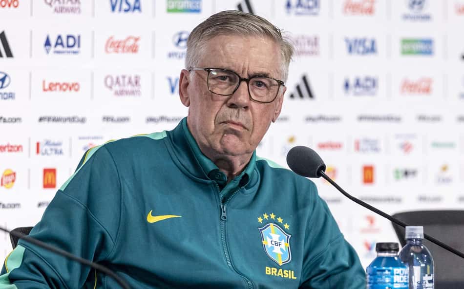Carlo Ancelotti em entrevista coletiva durante a Copa do Mundo