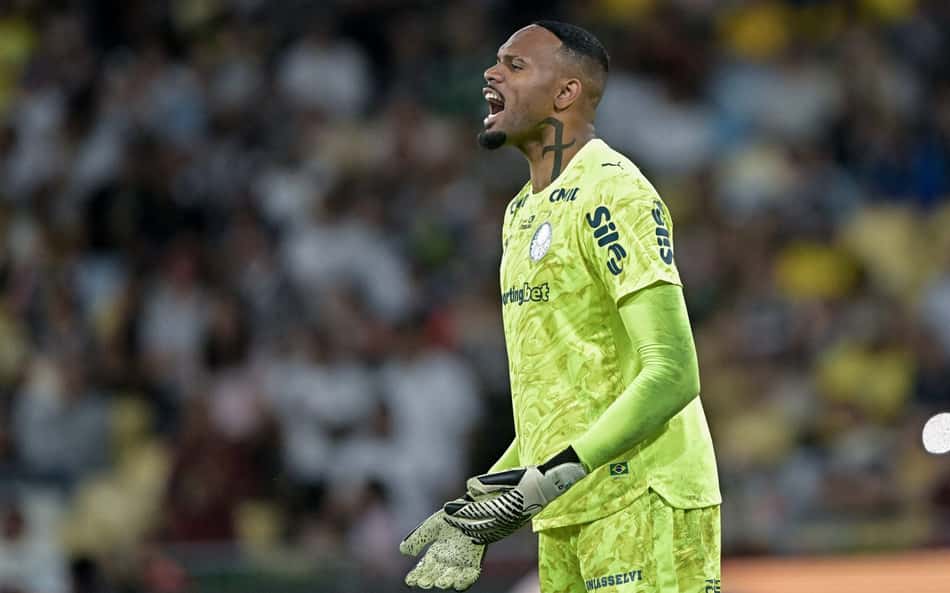 Carlos Miguel em ação durante Fluminense e Palmeiras pelo Campeonato Brasileiro