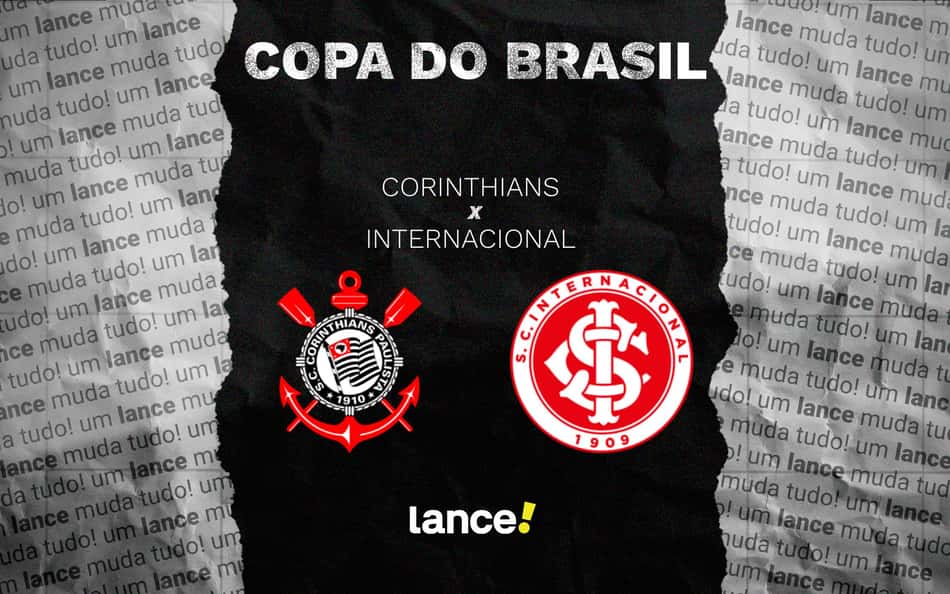 Arte da partida entre Corinthians x Internacional