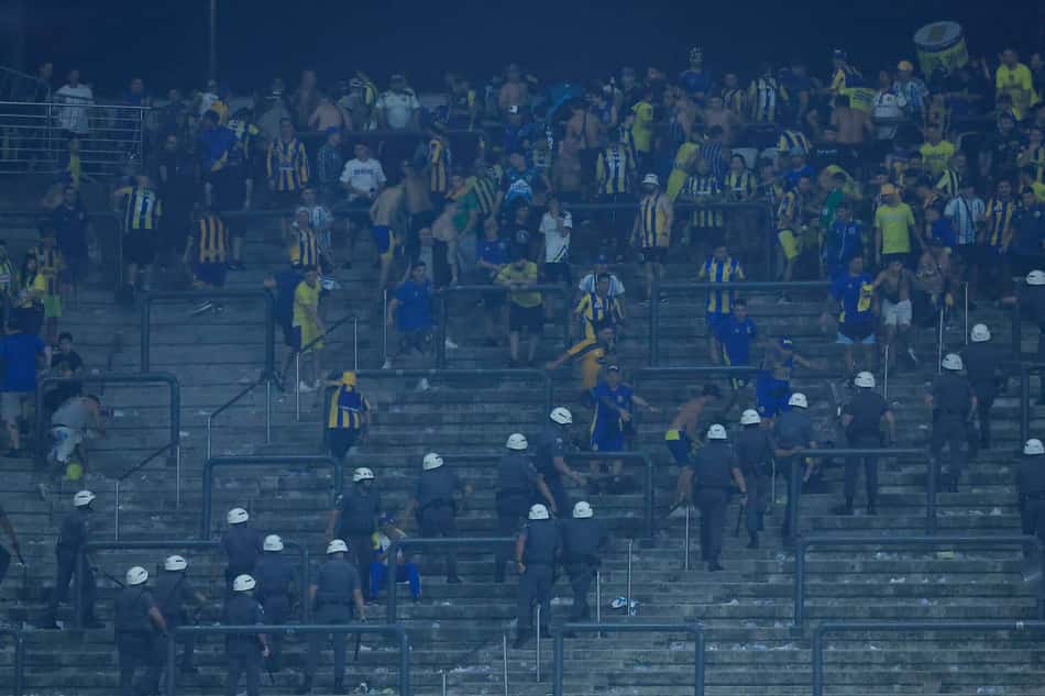 Torcida do Rosario Central durante a partida