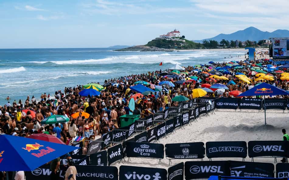 Etapa da WSL no Brasil movimenta R$ 188 milhões e bate recorde em Saquarema