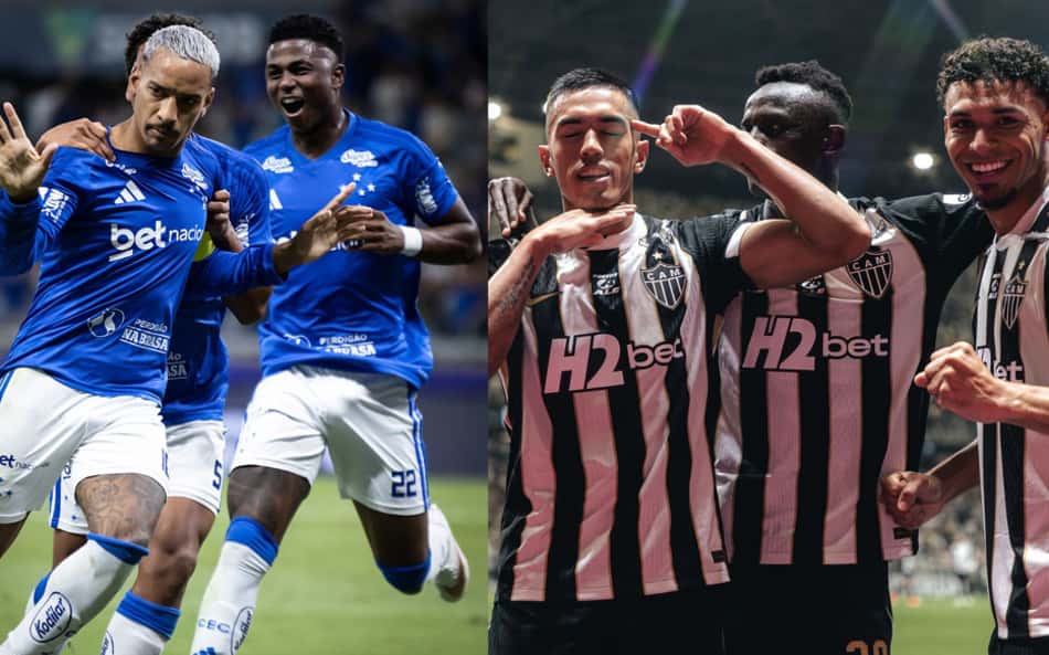 Cruzeiro x Atlético quem chega melhor (Foto: Reprodução Cruzeiro e Atlético)