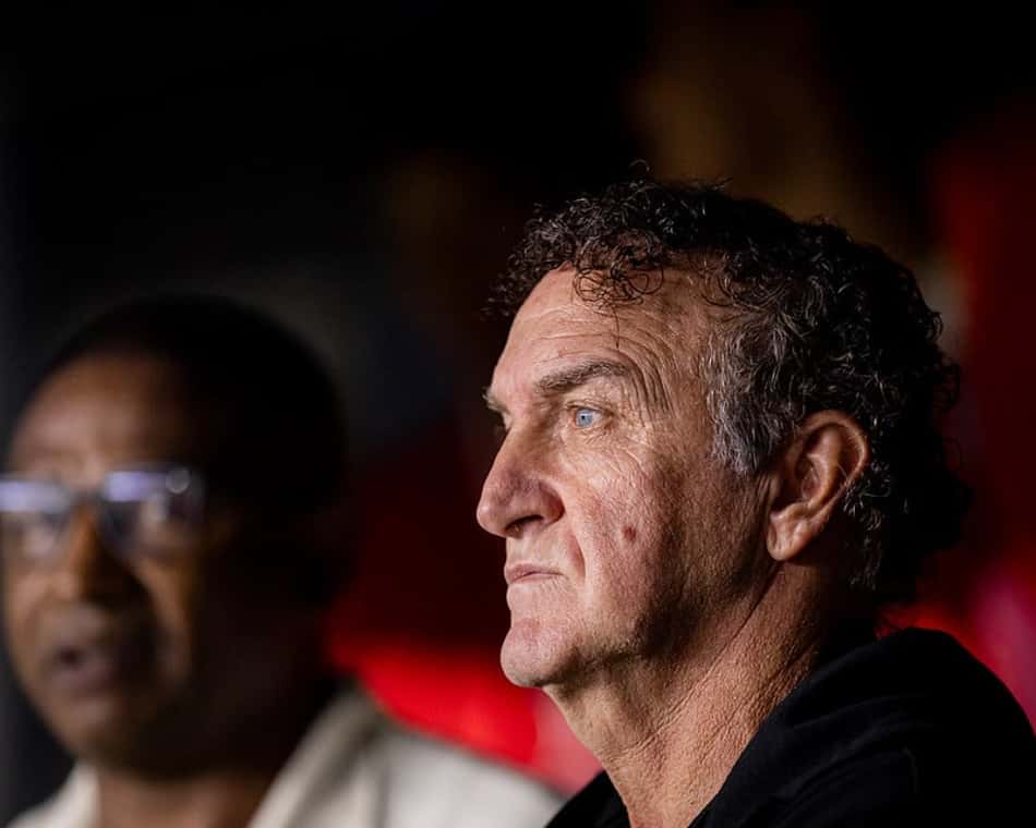 Cuca durante jogo do Santos na Vila Belmiro. (Foto: Raul Baretta/ Santos FC)