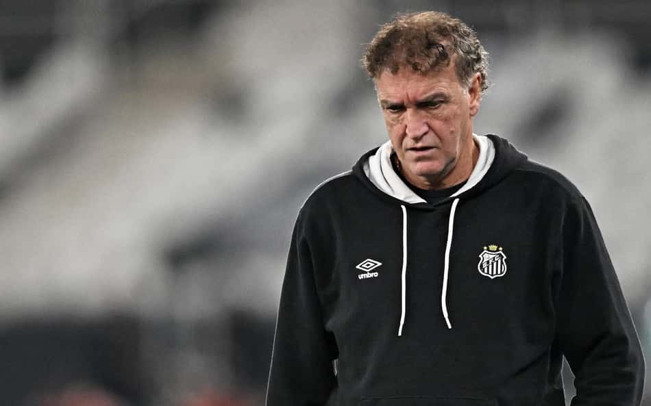 Cuca em derrota do Santos para o Botafogo