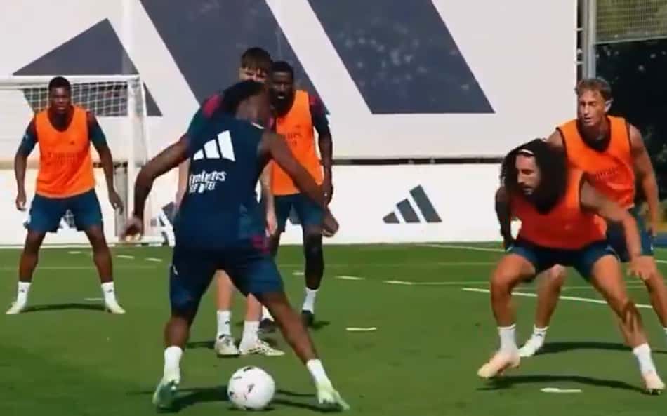 Diomande em treino do Real Madrid