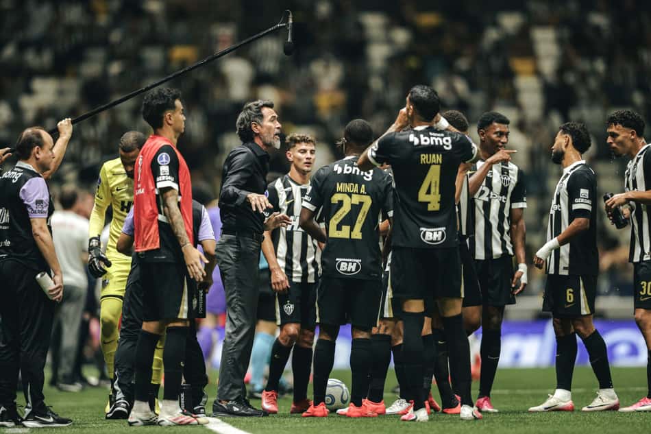 Domínguez em Atlético x Bragantino na Arena MRV (Foto: Pedro Souza / Atlético)