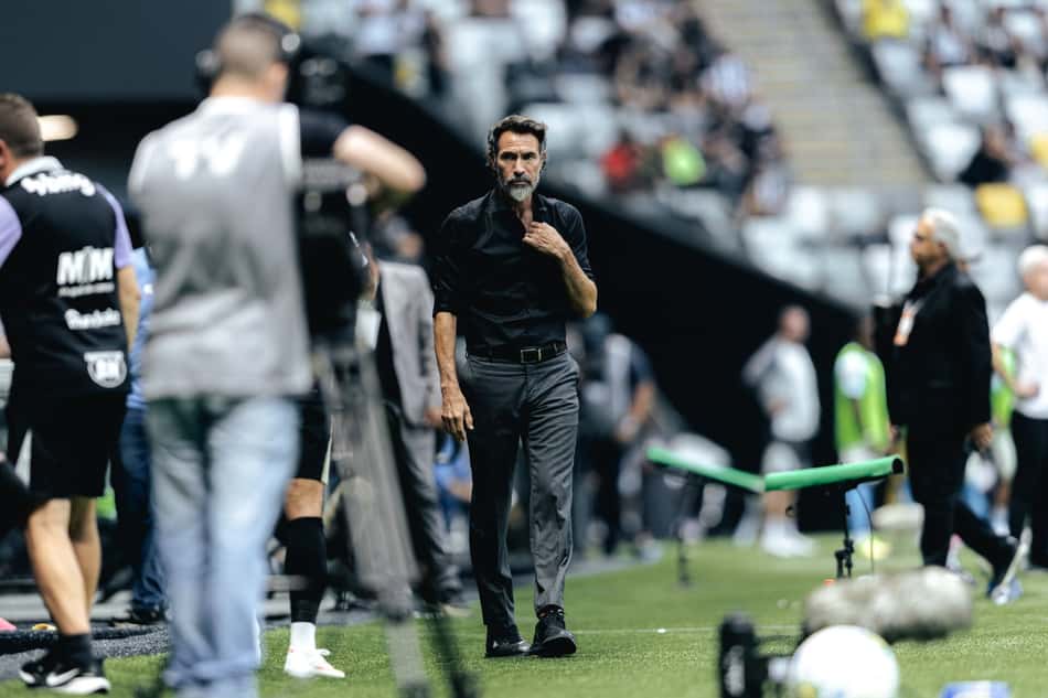 Domínguez x Gremio (Foto: Pedro Souza / Atlético)