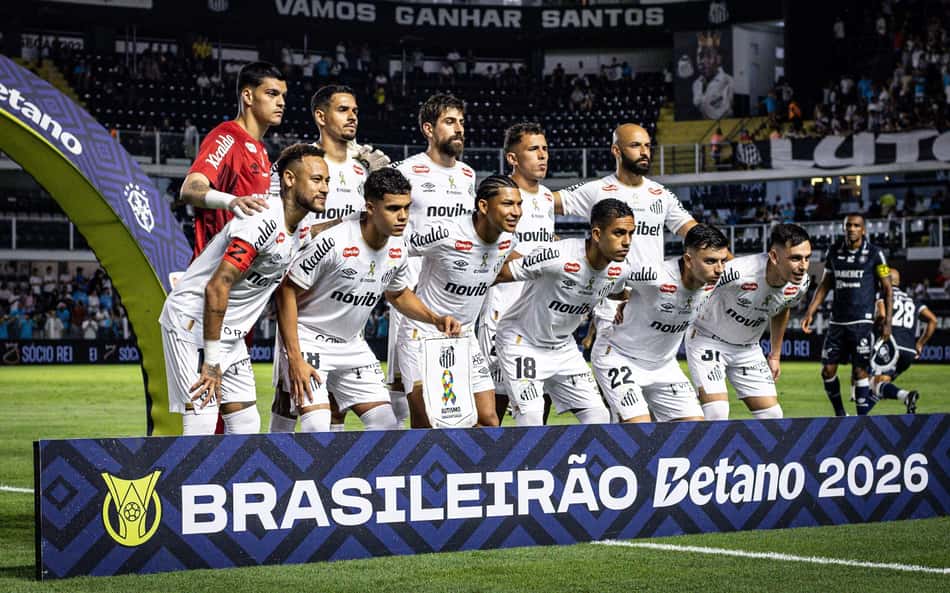 Elenco do Santos na Vila Belmiro