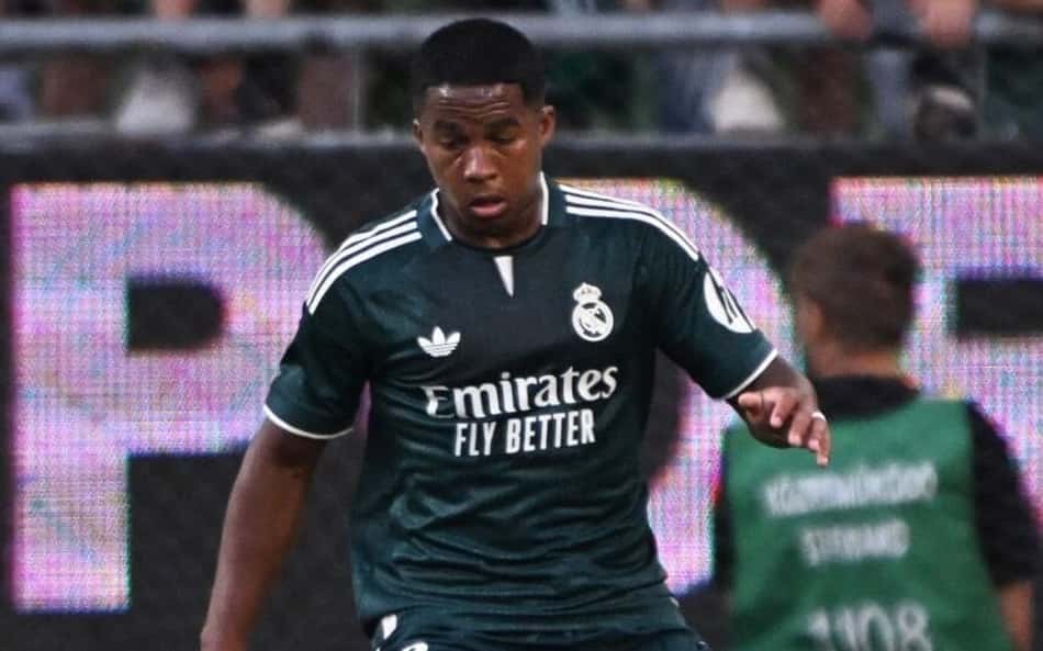 Endrick em amistoso pelo Real Madrid