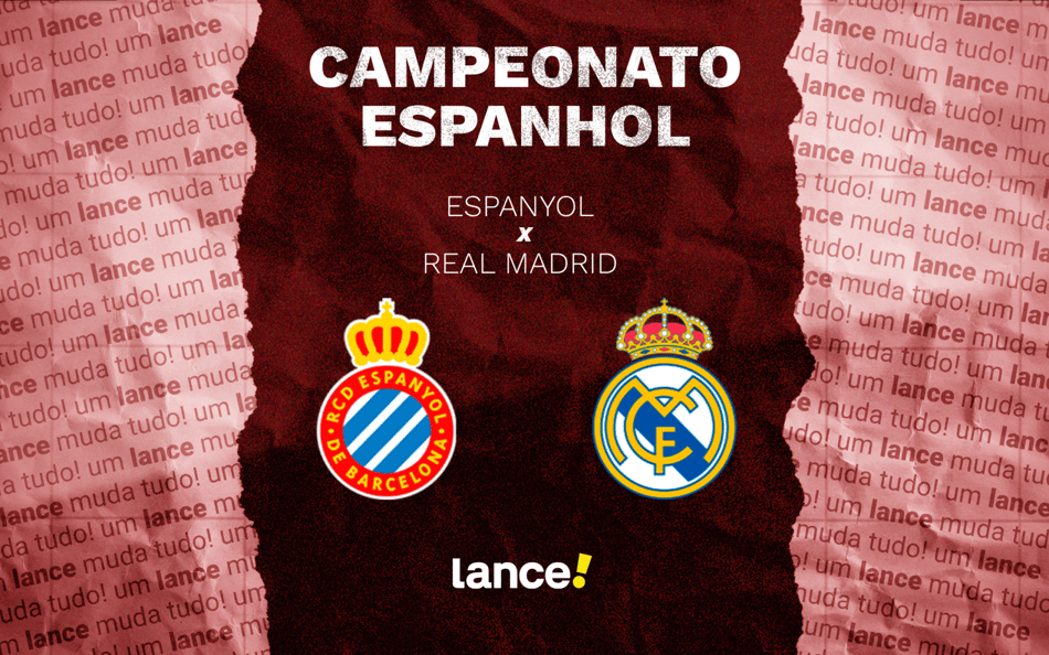 Espanyol x Real Madrid pela 1ª rodada de La Liga (Arte: Lance!)