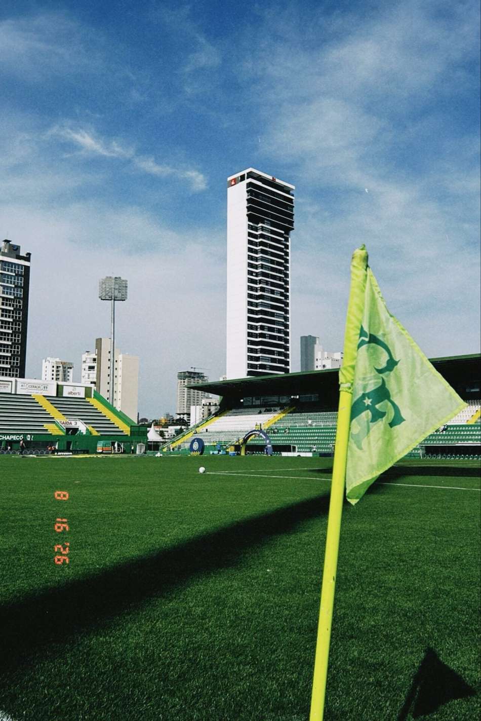 Estádio da Chapecoense preparado para o jogo contra o Bahia