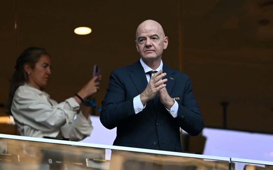 Gianni Infantino, presidente da FIFA durante a Copa do Mundo