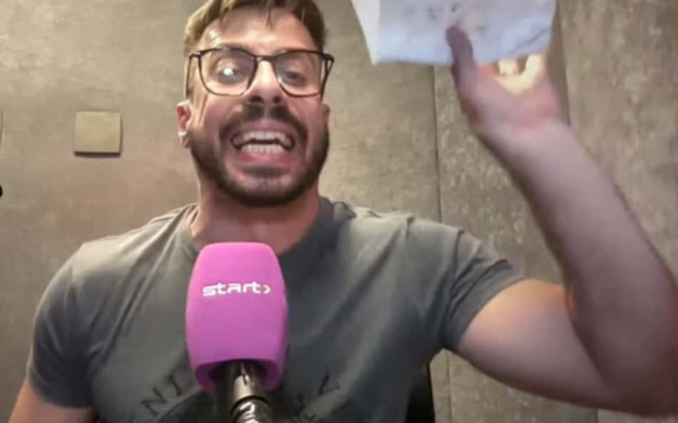 O jornalista Felippe Facincani criticou o goleiro Carlos Miguel e, Fluminense e Palmeiras