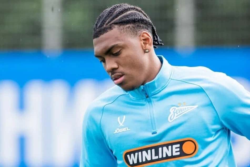 Felipe Augusto no treino do Zenit