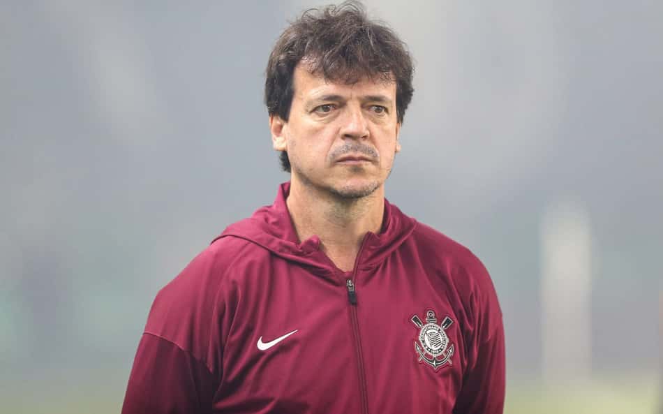 Fernando Diniz em Coritiba x Corinthians