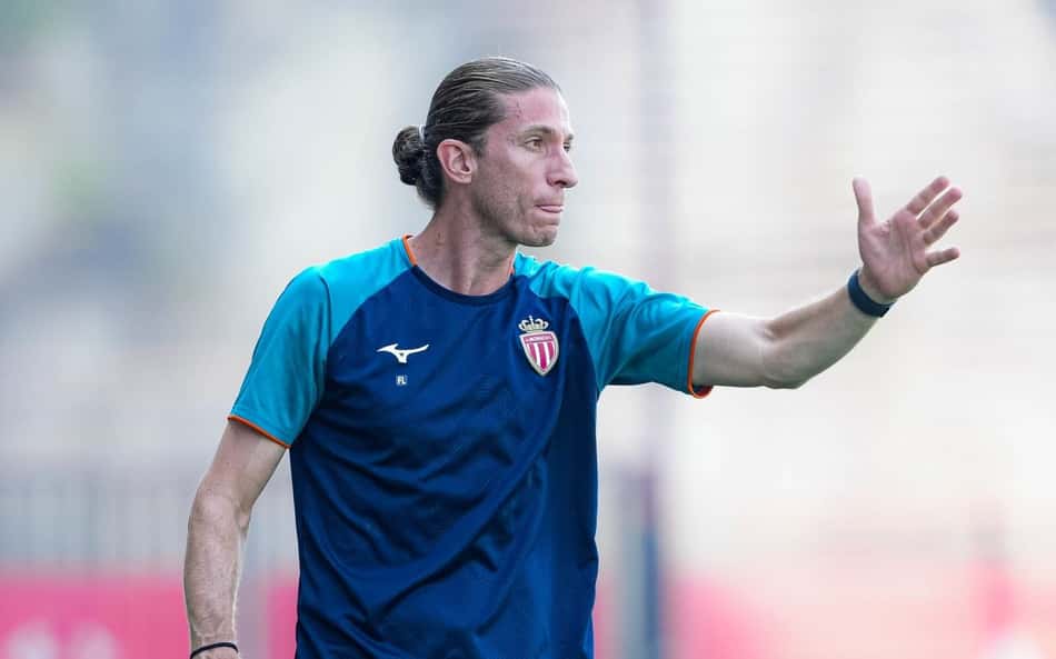 Filipe Luís em ação pelo seu primeiro testo Monaco