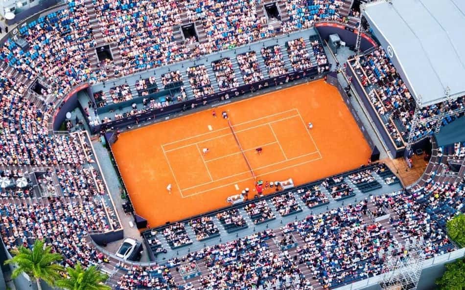 A quadra central do Rio Open