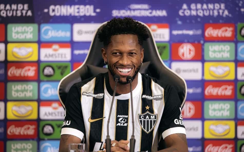Fred apresentação (Foto: Pedro Souza / Atlético)